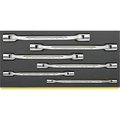 Stahlwille Tools Flexi-joint Wrenchs i.TCS inlay No.TCS 29/6, 8X9-18X19 MM 1/3-tray6-pcs. 96838764